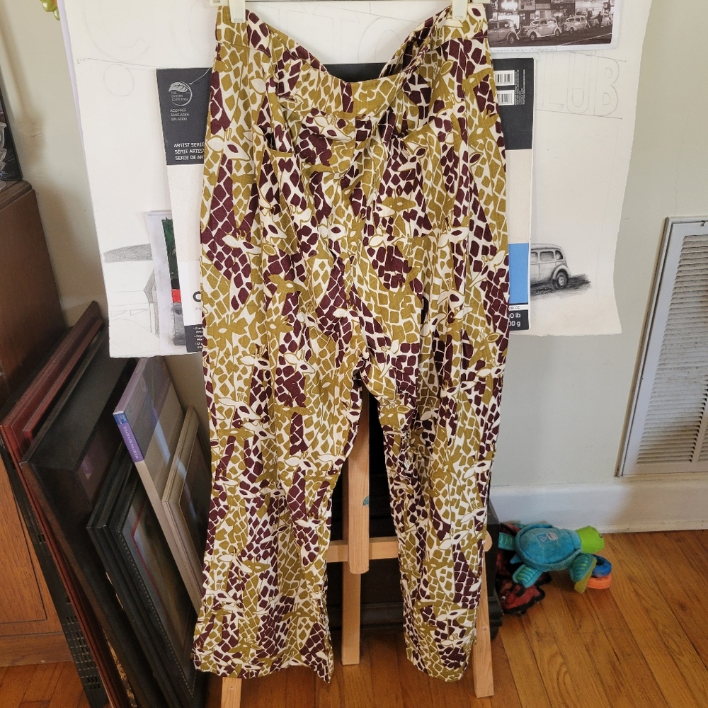 Modcloth Brown and Cream Trousers